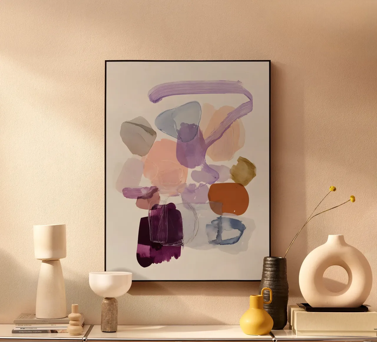 Elegant Purple Forms plexiglass da Gypsy Galleria