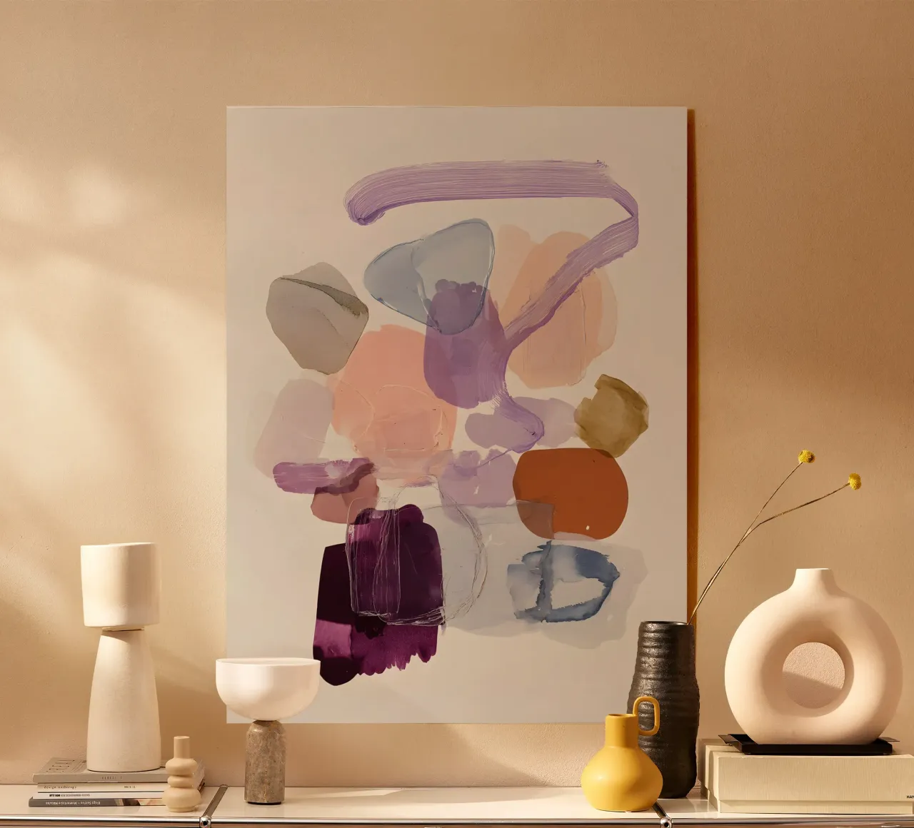 Elegant Purple Forms plexiglass da Gypsy Galleria