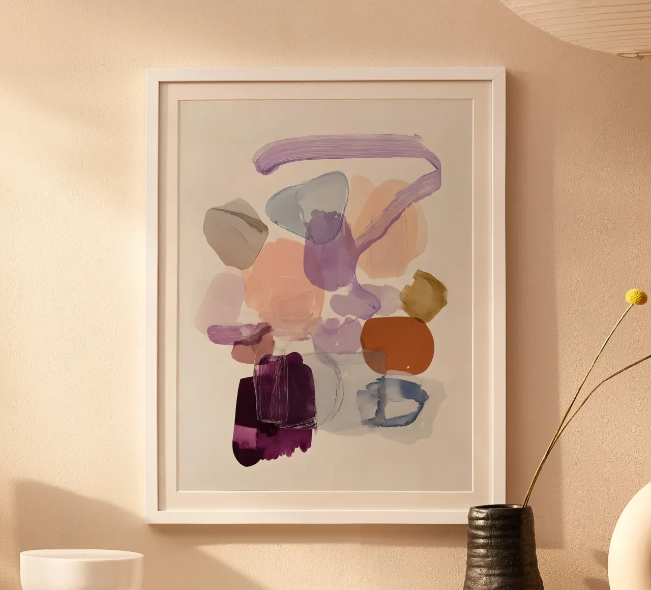 Elegant Purple Forms poster da Gypsy Galleria
