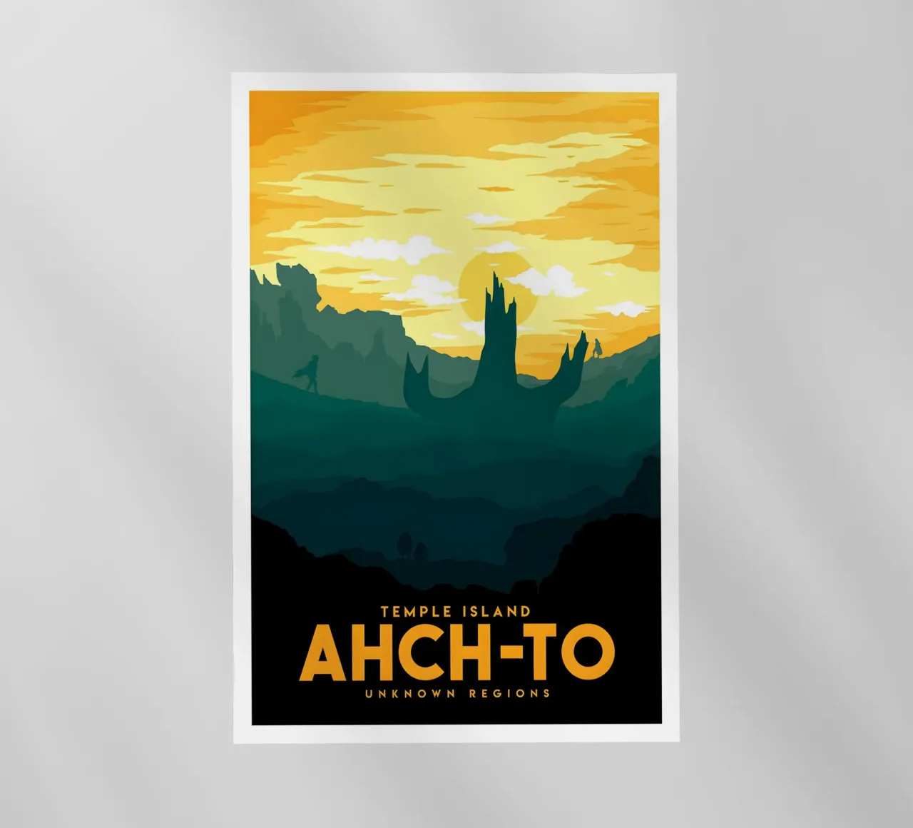 Temple Island Ahch-to Unknown Regions pellicola backlit da Robert Hoff
