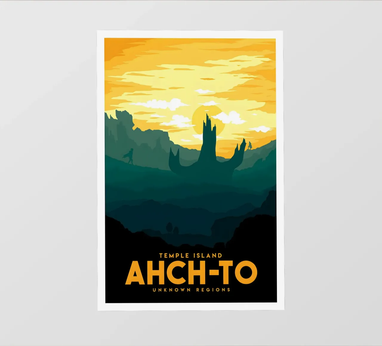 Temple Island Ahch-to Unknown Regions pellicola backlit da Robert Hoff
