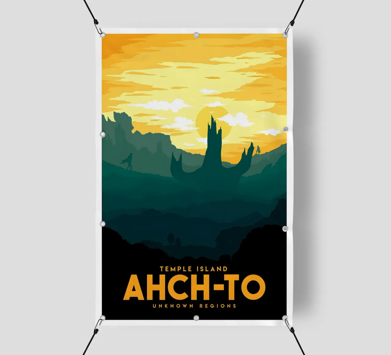 Temple Island Ahch-to Unknown Regions telo in pvc da Robert Hoff