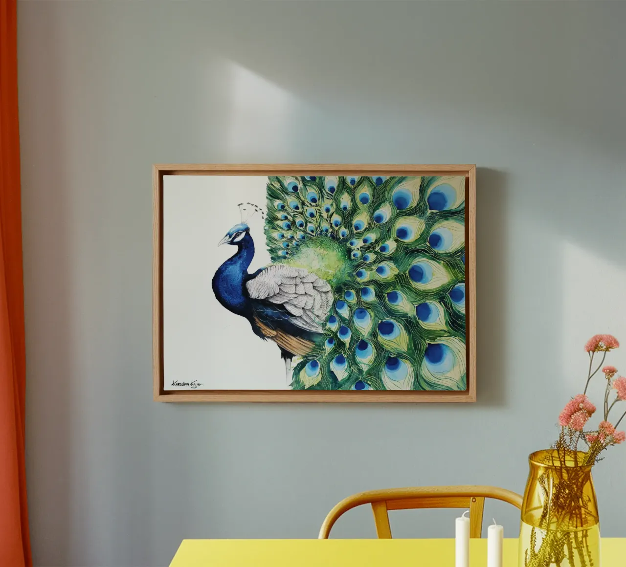 Peacock tela da Karolina Kijak