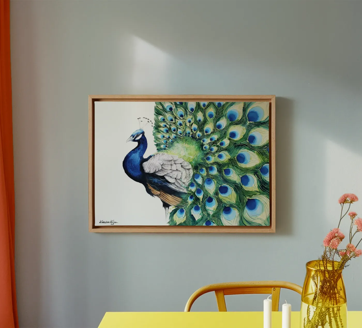 Peacock tela da Karolina Kijak