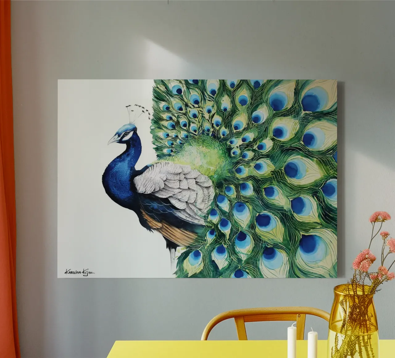 Peacock tela da Karolina Kijak