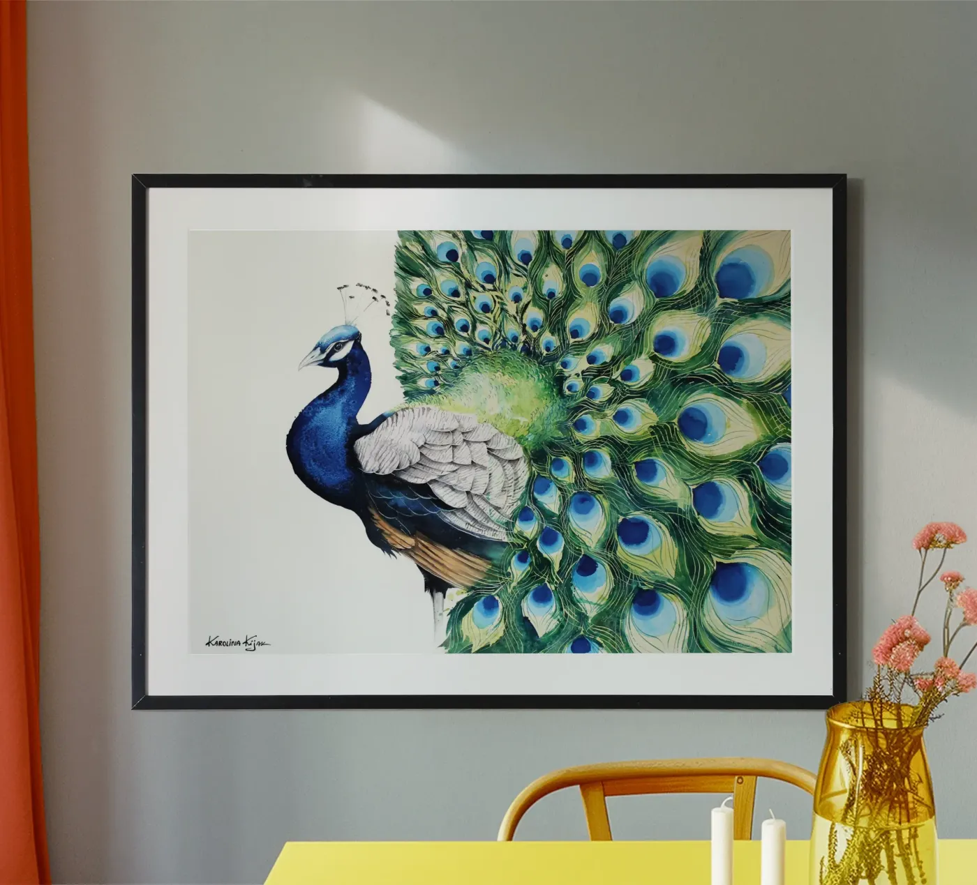 Peacock poster de Karolina Kijak