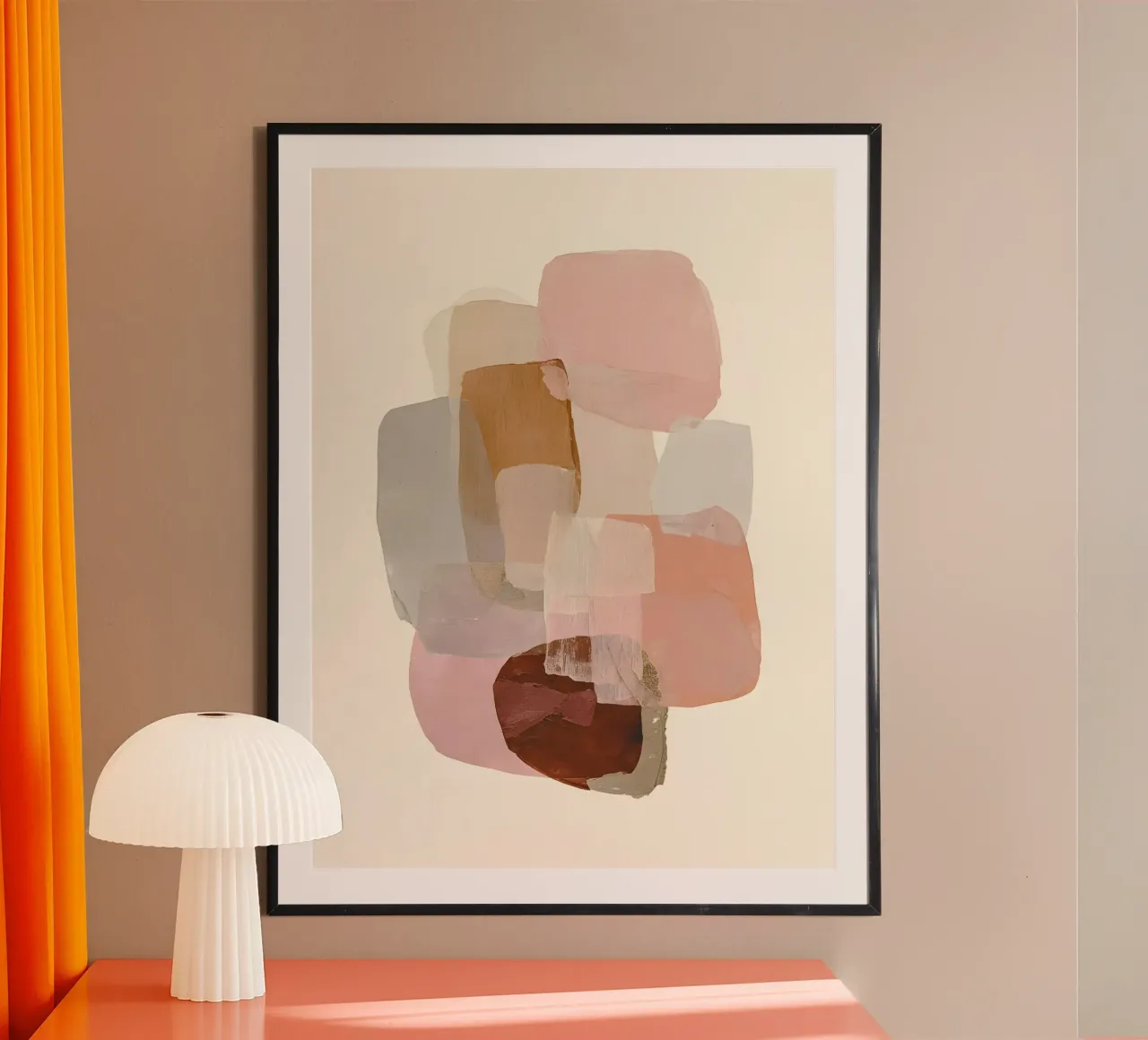 Organic Composition poster con telaio in plastica da Gypsy Galleria