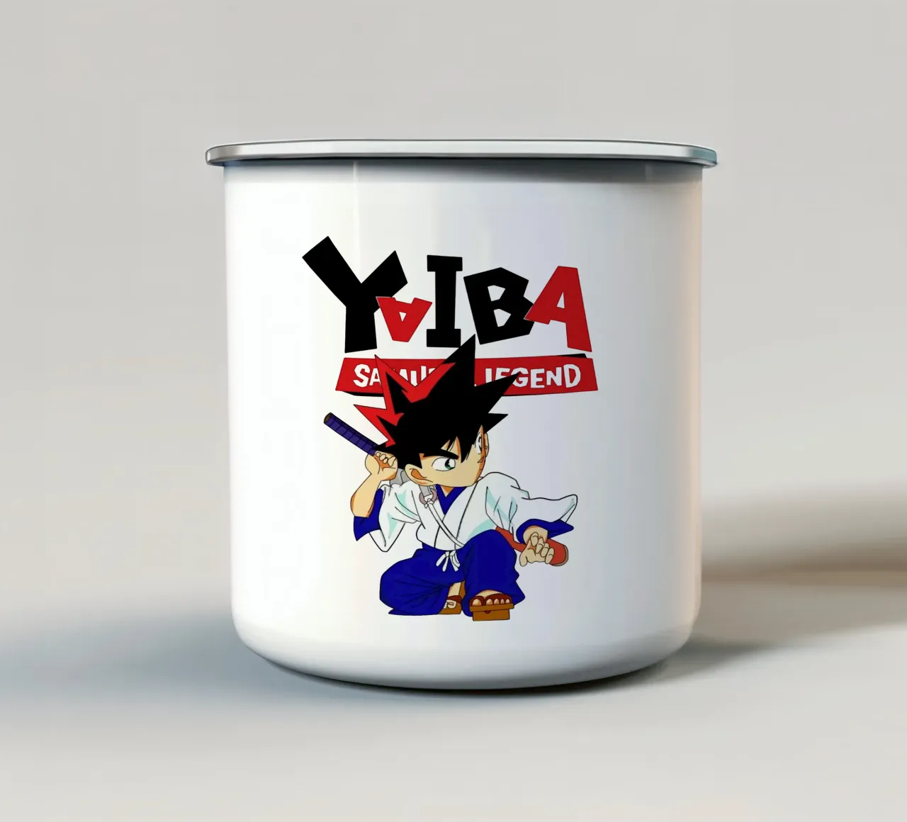 Best Scene Yaiba Kurogane tazza in smalto da https://www.juniqe.com/uk/shop/Henndraws