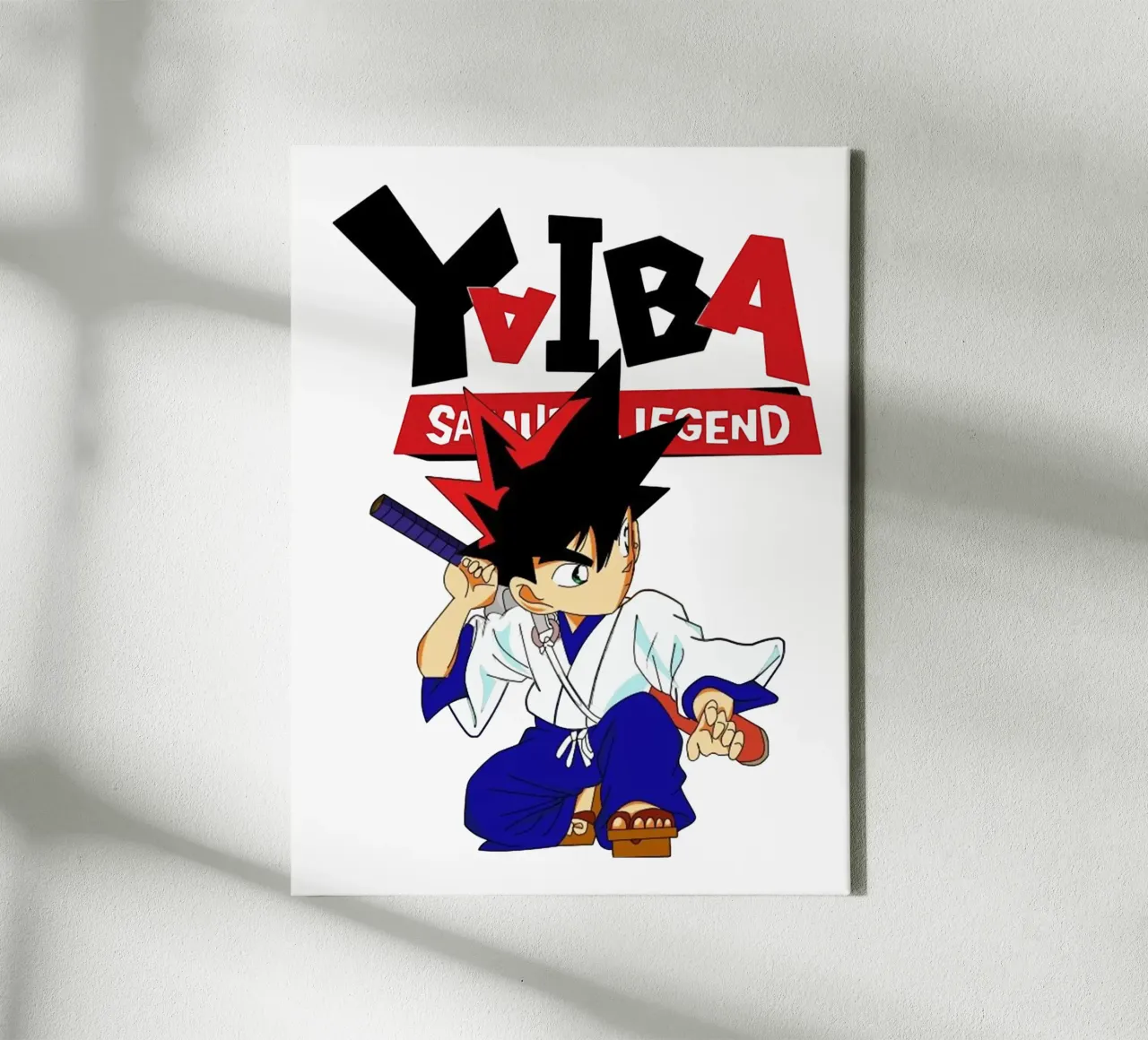 Best Scene Yaiba Kurogane tela con Cornice a cassetta da https://www.juniqe.com/uk/shop/Henndraws