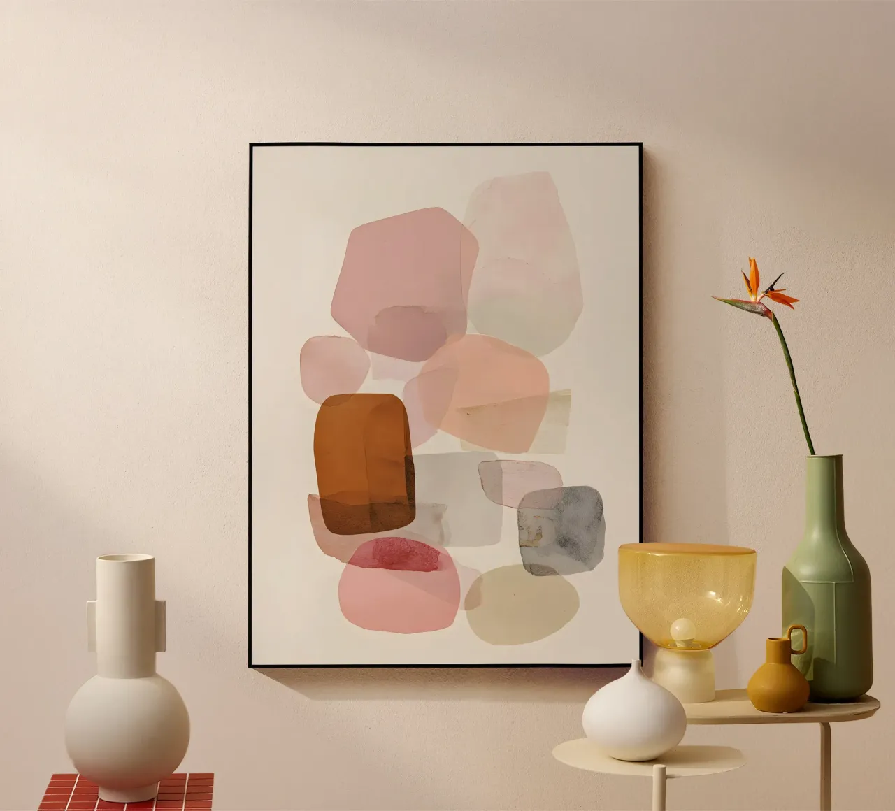 Pink Boho Minimalist plexiglass da Gypsy Galleria