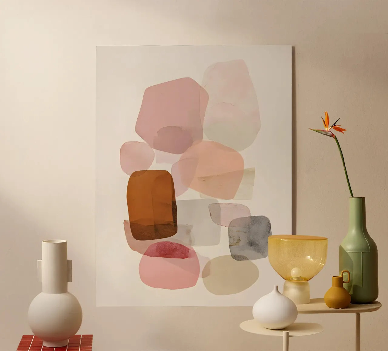 Pink Boho Minimalist plexiglass da Gypsy Galleria