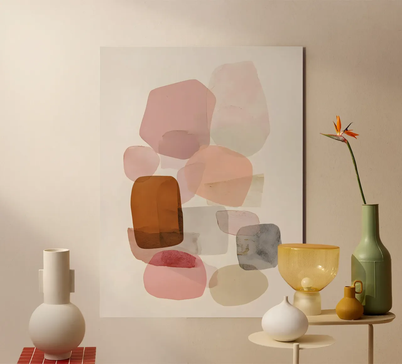 Pink Boho Minimalist alluminio dibond da Gypsy Galleria