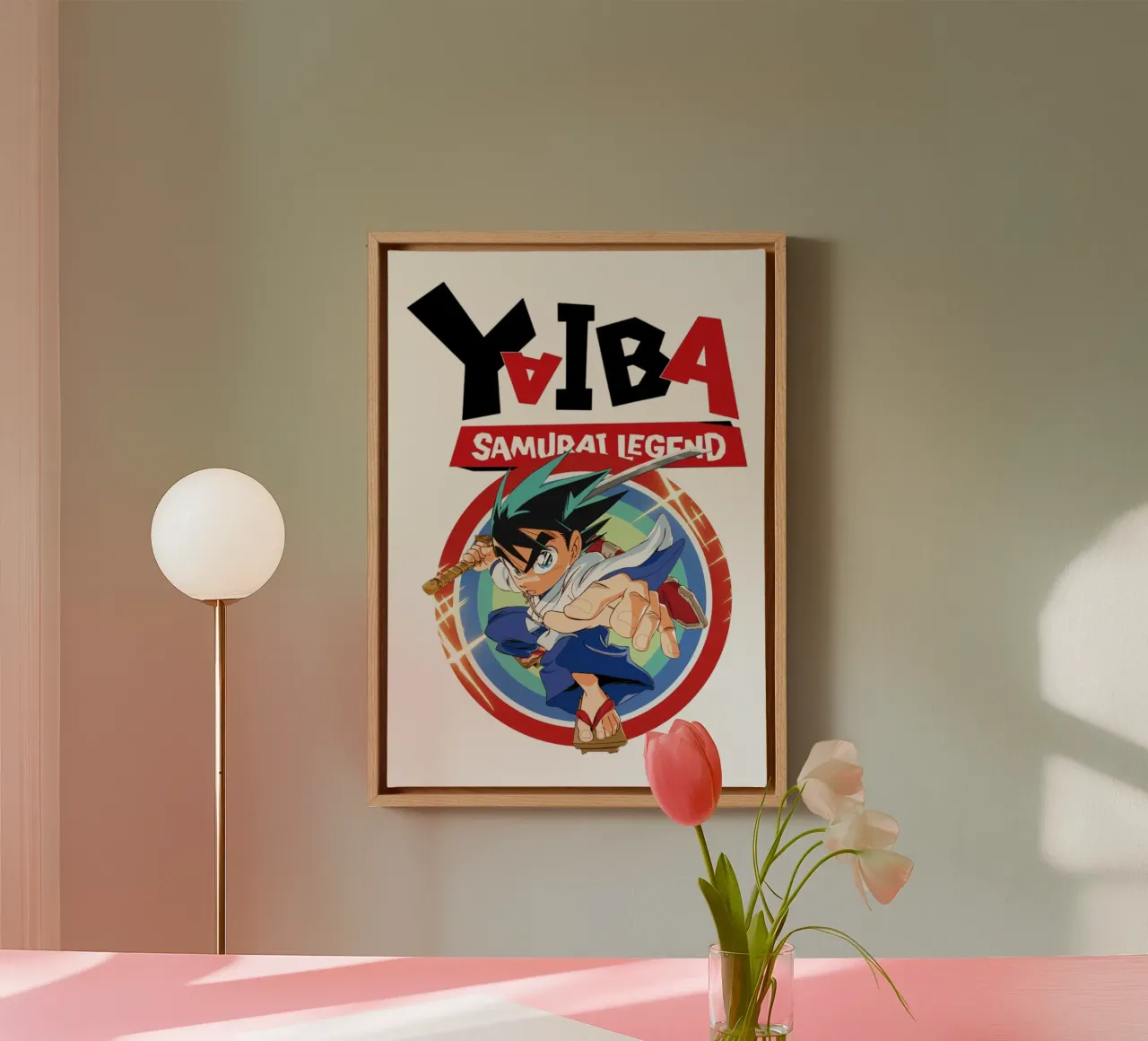 Miglior azione Yaiba Kurogane tela con Cornice a cassetta da https://www.juniqe.com/uk/shop/Henndraws