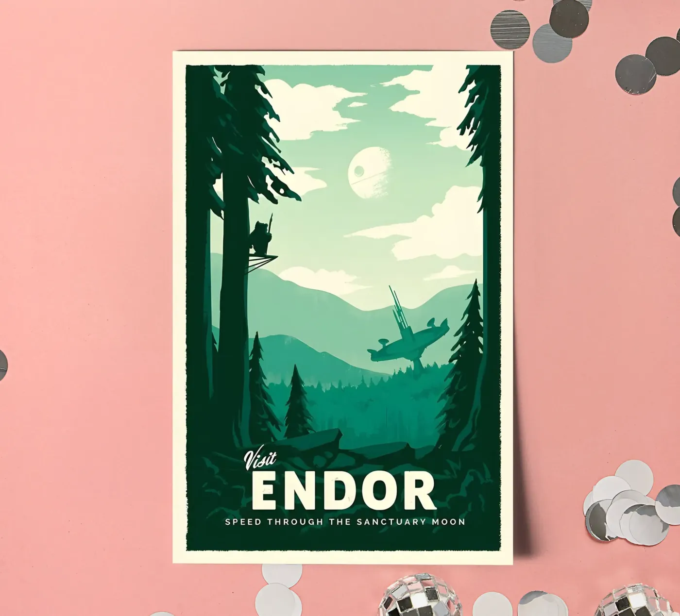 Visit Endor sticker sheet by Robert Hoff