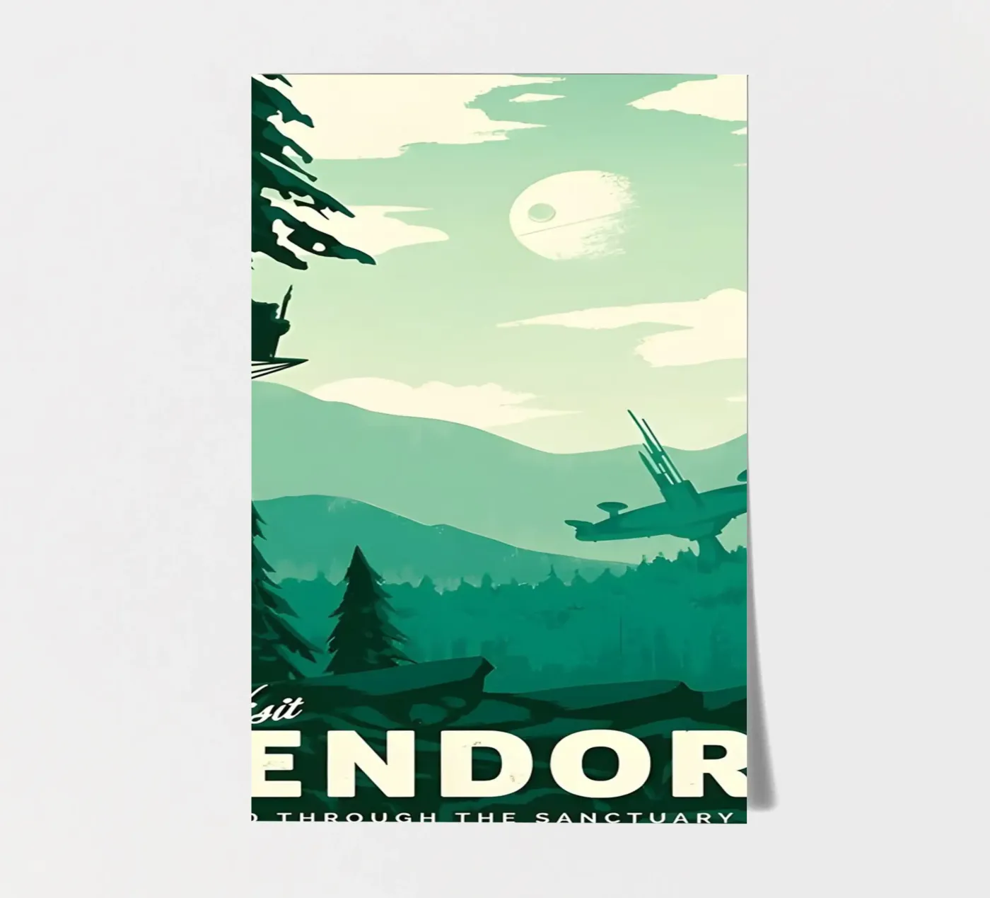 Visit Endor sticker sheet by Robert Hoff