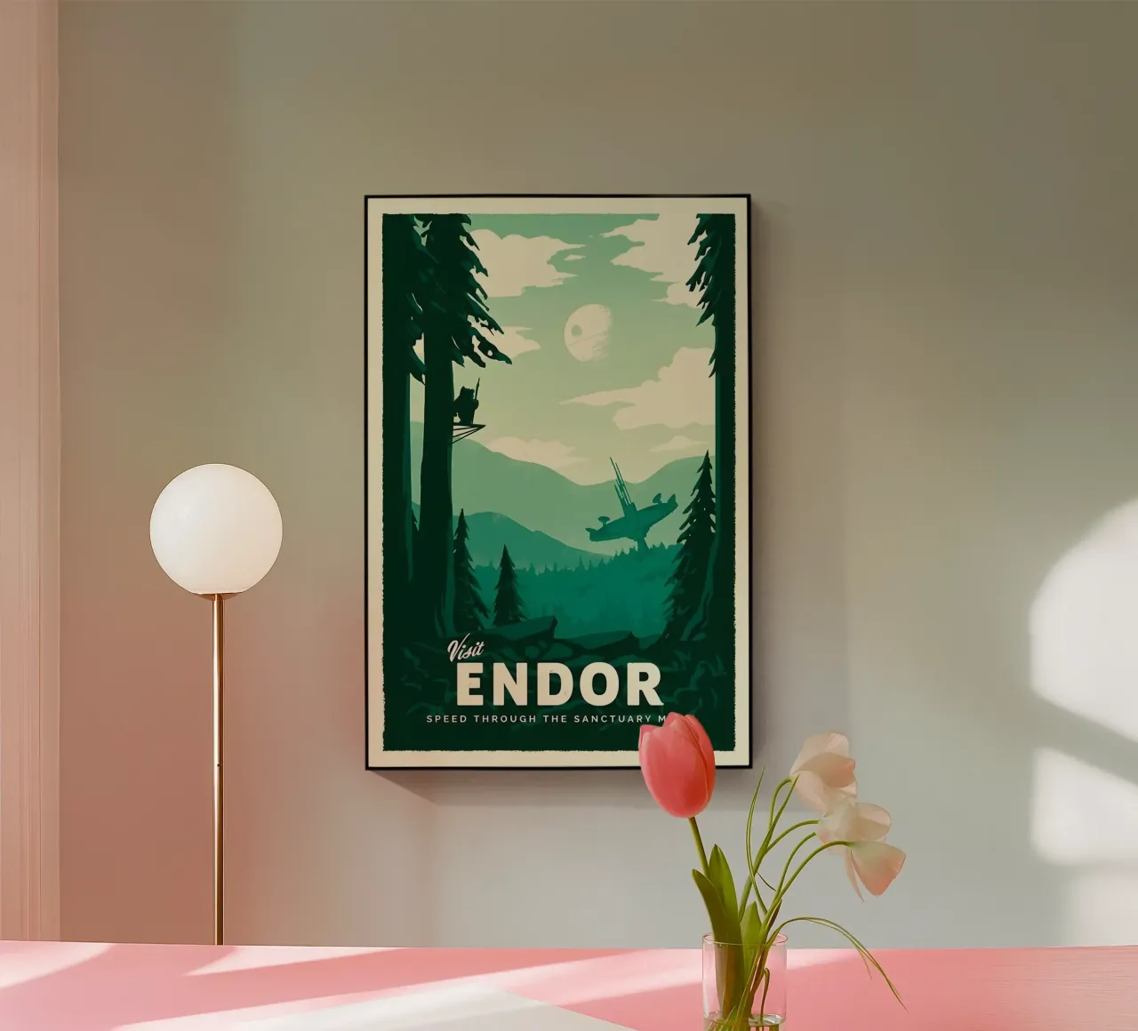 Visit Endor acryl van Robert Hoff