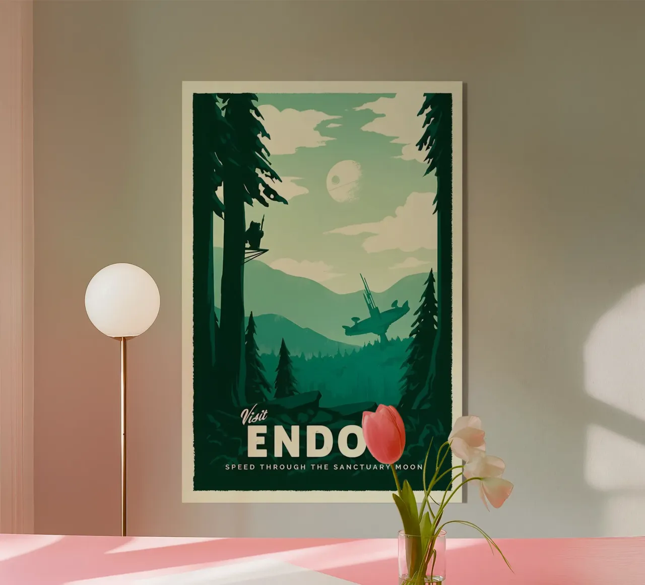 Visit Endor acryl van Robert Hoff