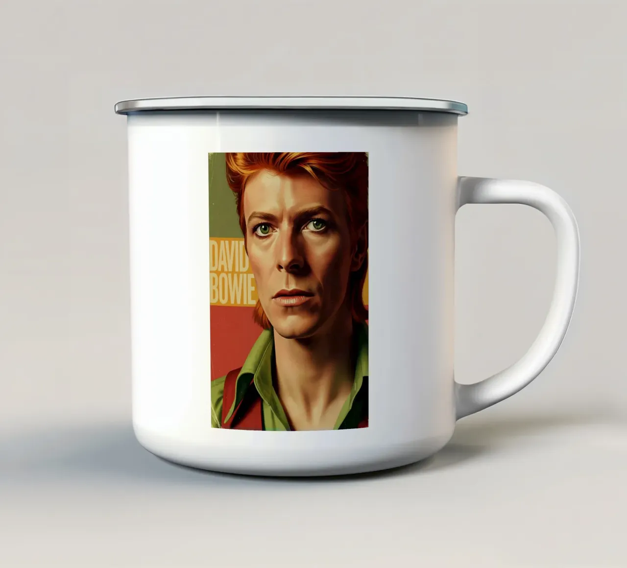 David Bowie - Vintage #2 tazza in smalto da Lembayung art