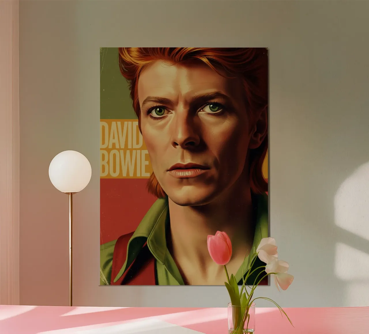 David Bowie - Vintage #2 poster con telaio in legno da Lembayung art