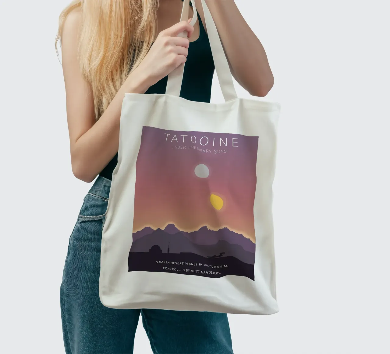 Tatooine Under The Binary Suns jute draagtas van Robert Hoff