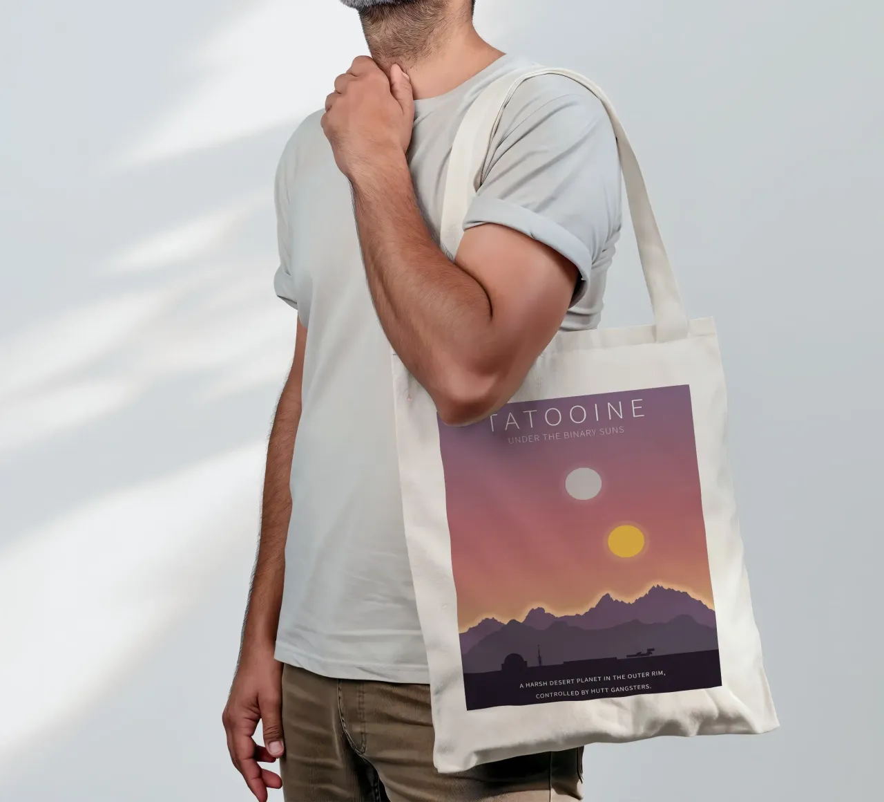 Tatooine Under The Binary Suns jute draagtas van Robert Hoff