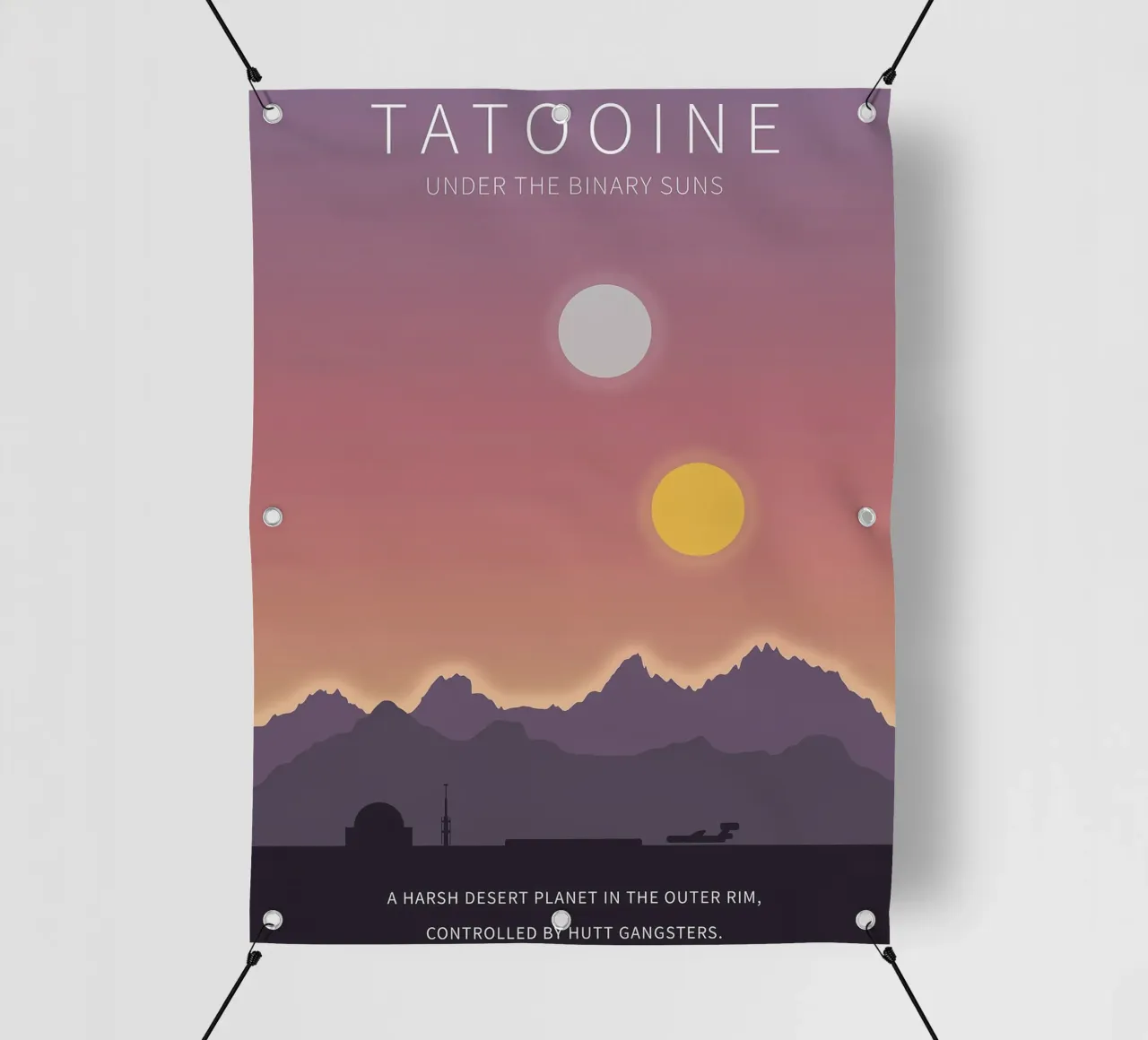 Tatooine Under The Binary Suns PVC Plane von Robert Hoff
