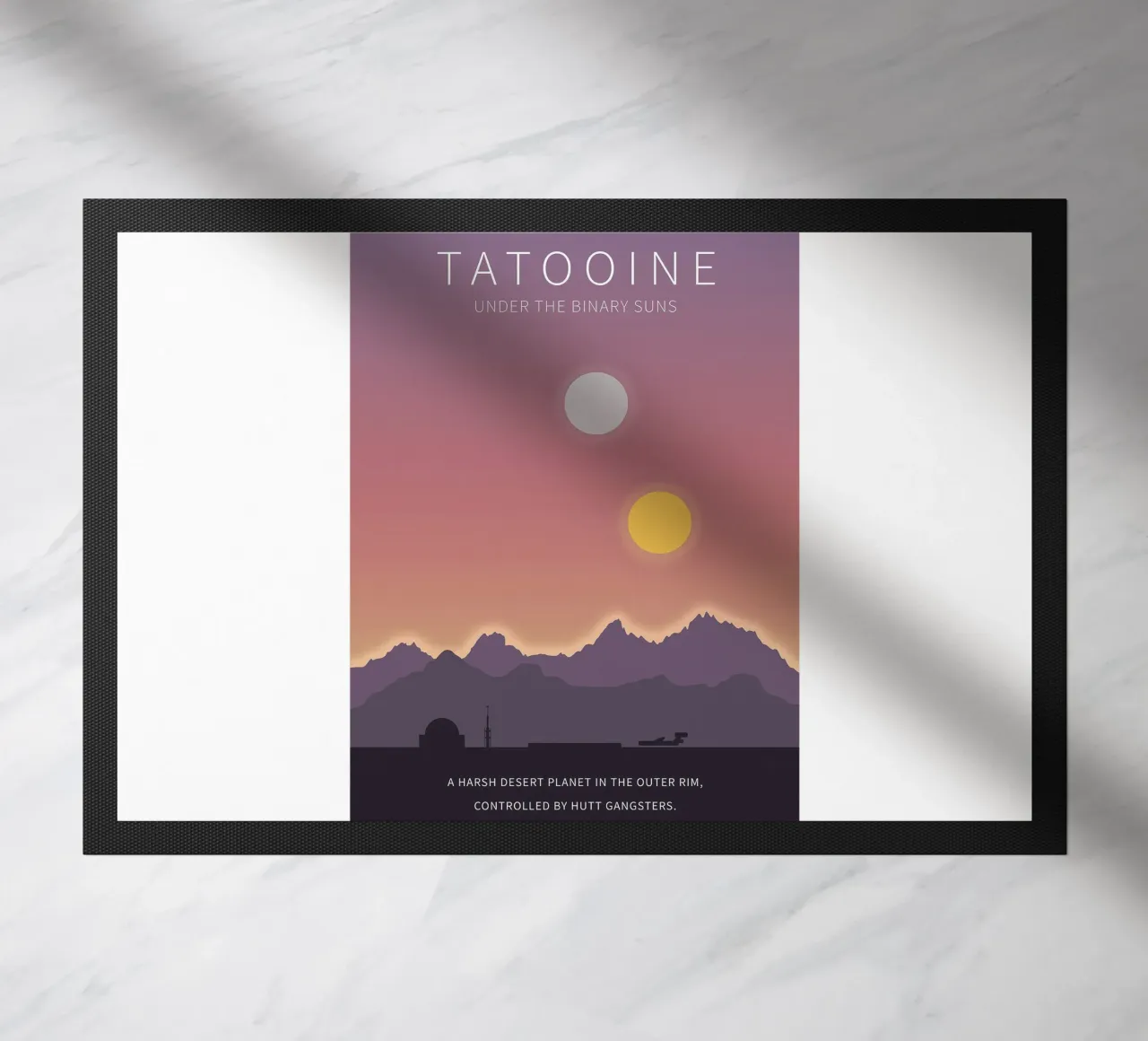 Tatooine Under The Binary Suns doormat by Robert Hoff