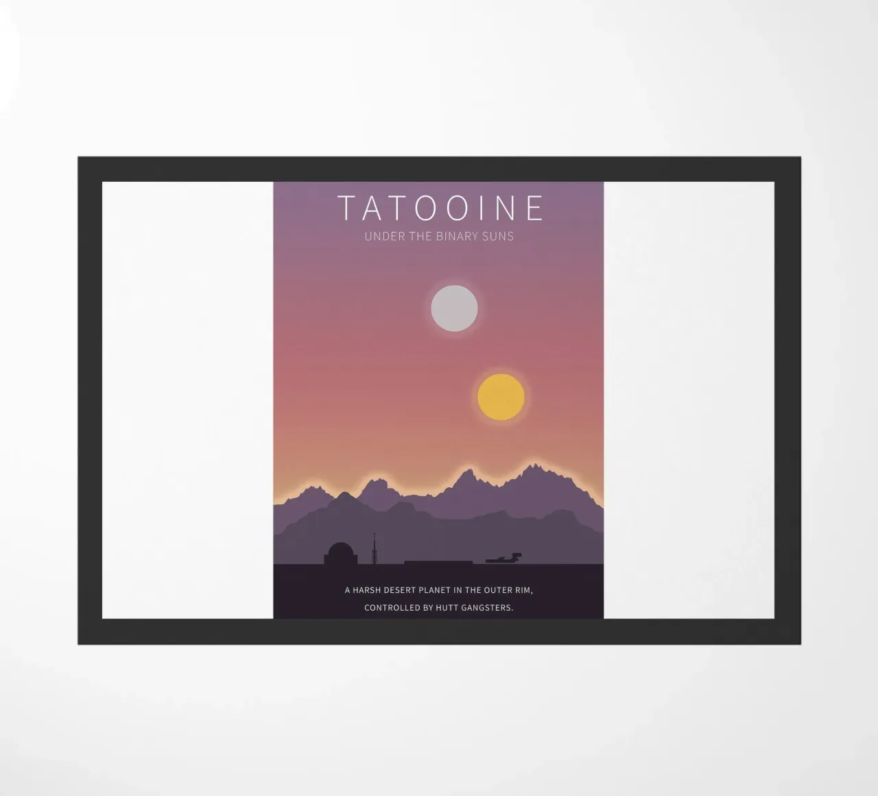 Tatooine Under The Binary Suns doormat by Robert Hoff