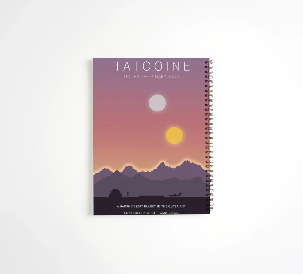 Tatooine Under The Binary Suns diario ad anelli da Robert Hoff