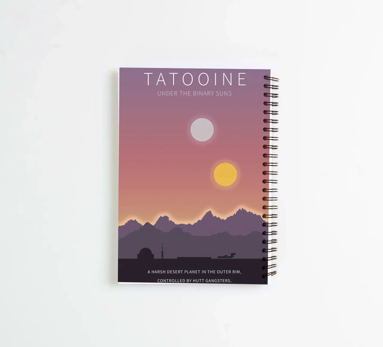 Tatooine Under The Binary Suns diario ad anelli da Robert Hoff