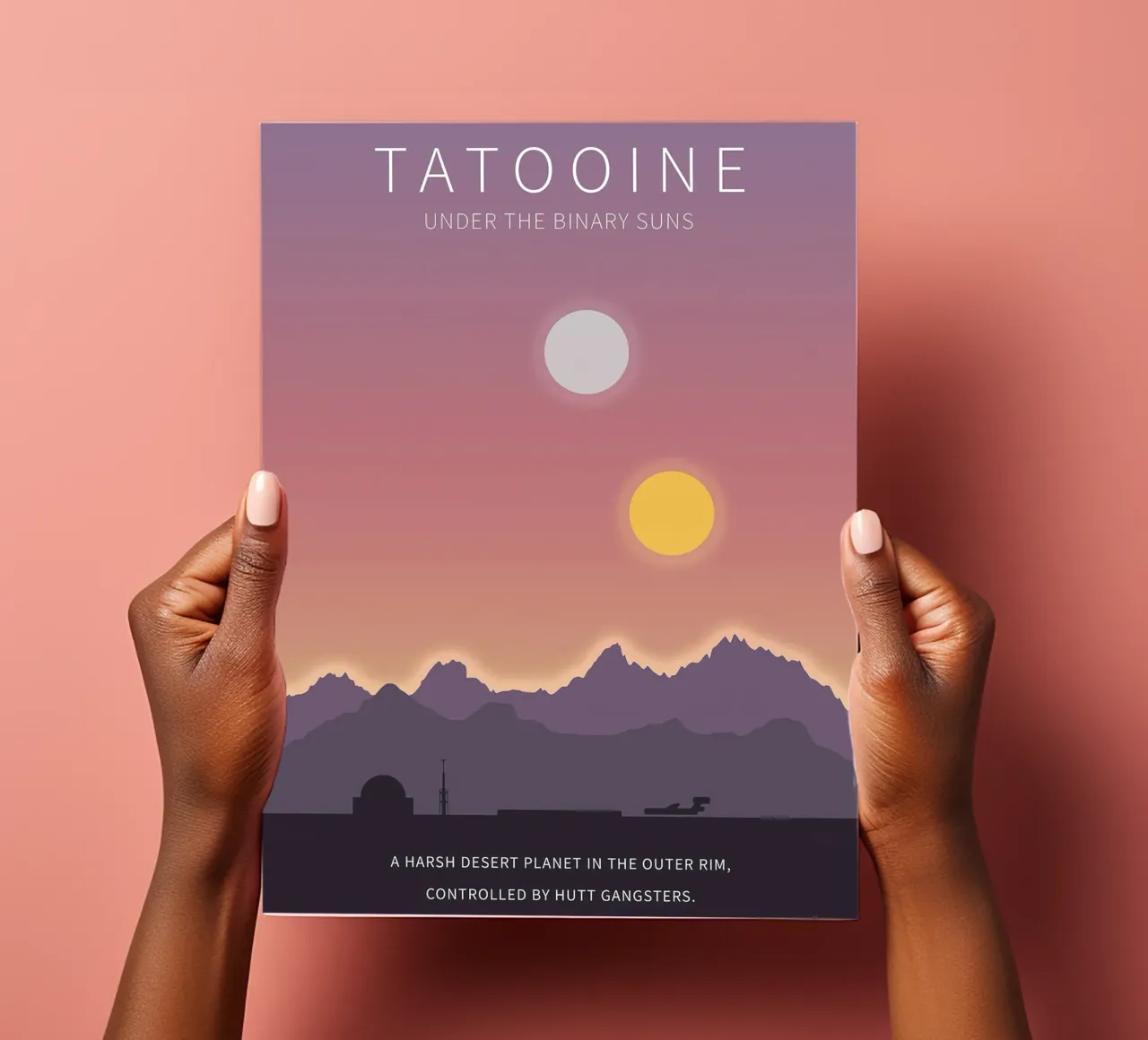 Tatooine Under The Binary Suns Stickerbogen von Robert Hoff