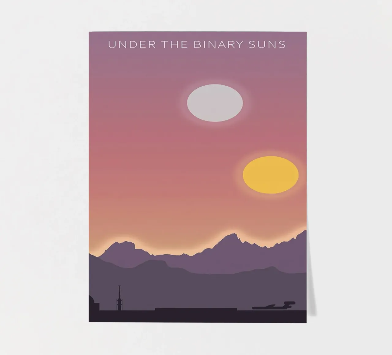 Tatooine Under The Binary Suns Stickerbogen von Robert Hoff