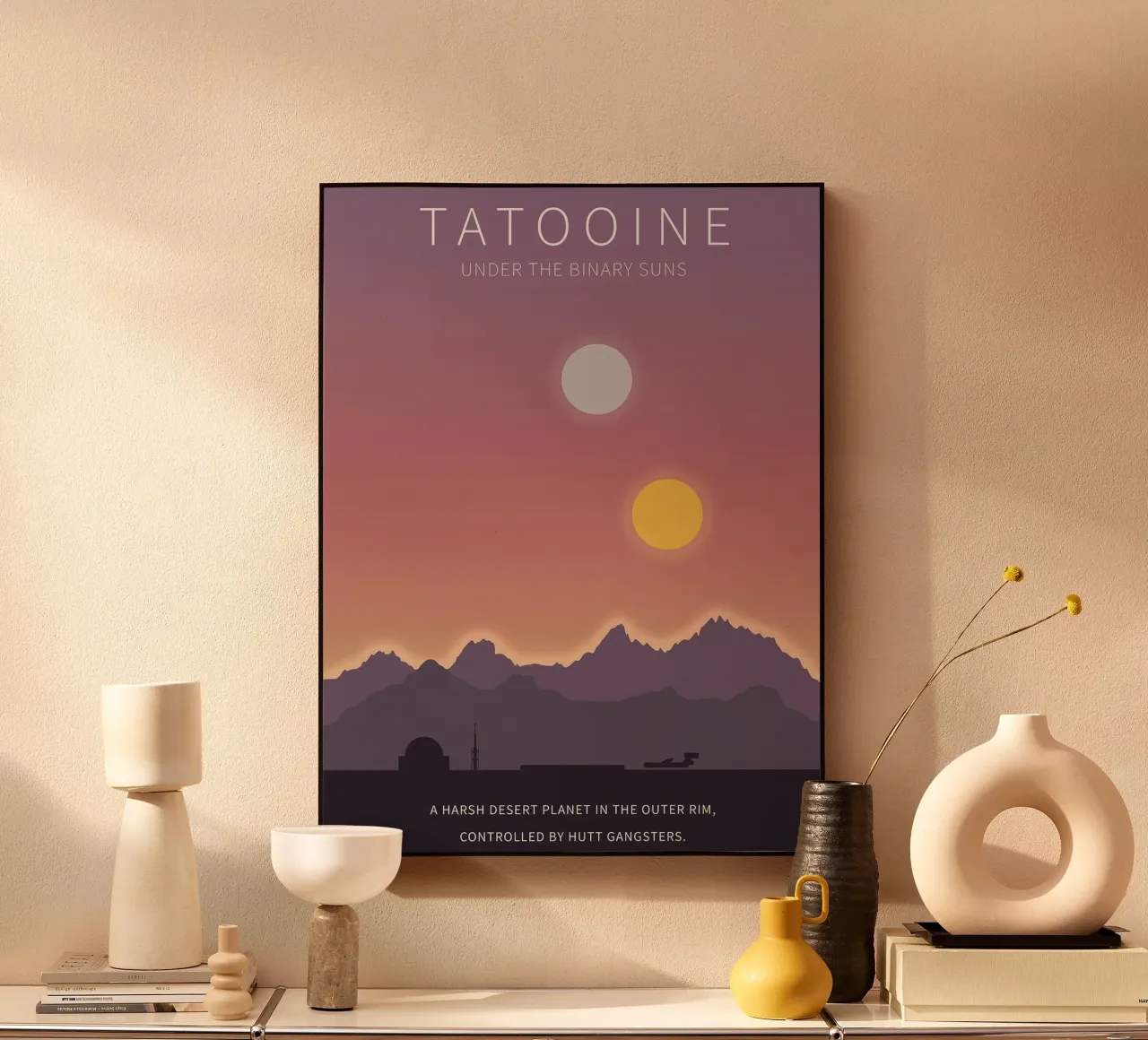 Tatooine Under The Binary Suns plexiglass da Robert Hoff