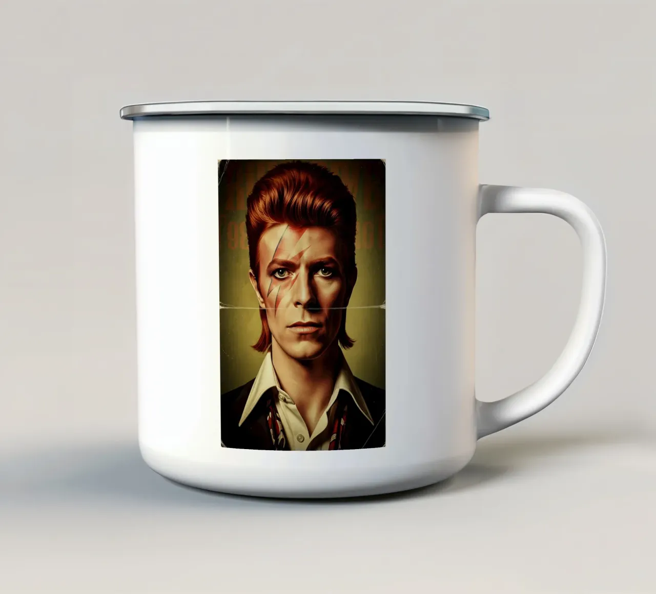 David Bowie - Vintage #3 tazza in smalto da Lembayung art
