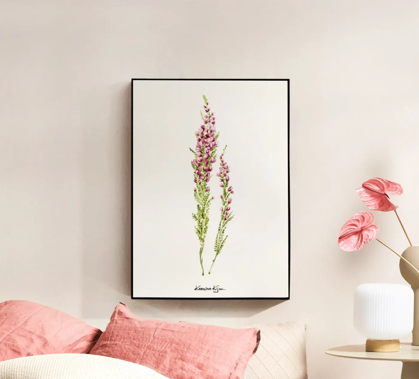 heather Acryl-Glas von Karolina Kijak