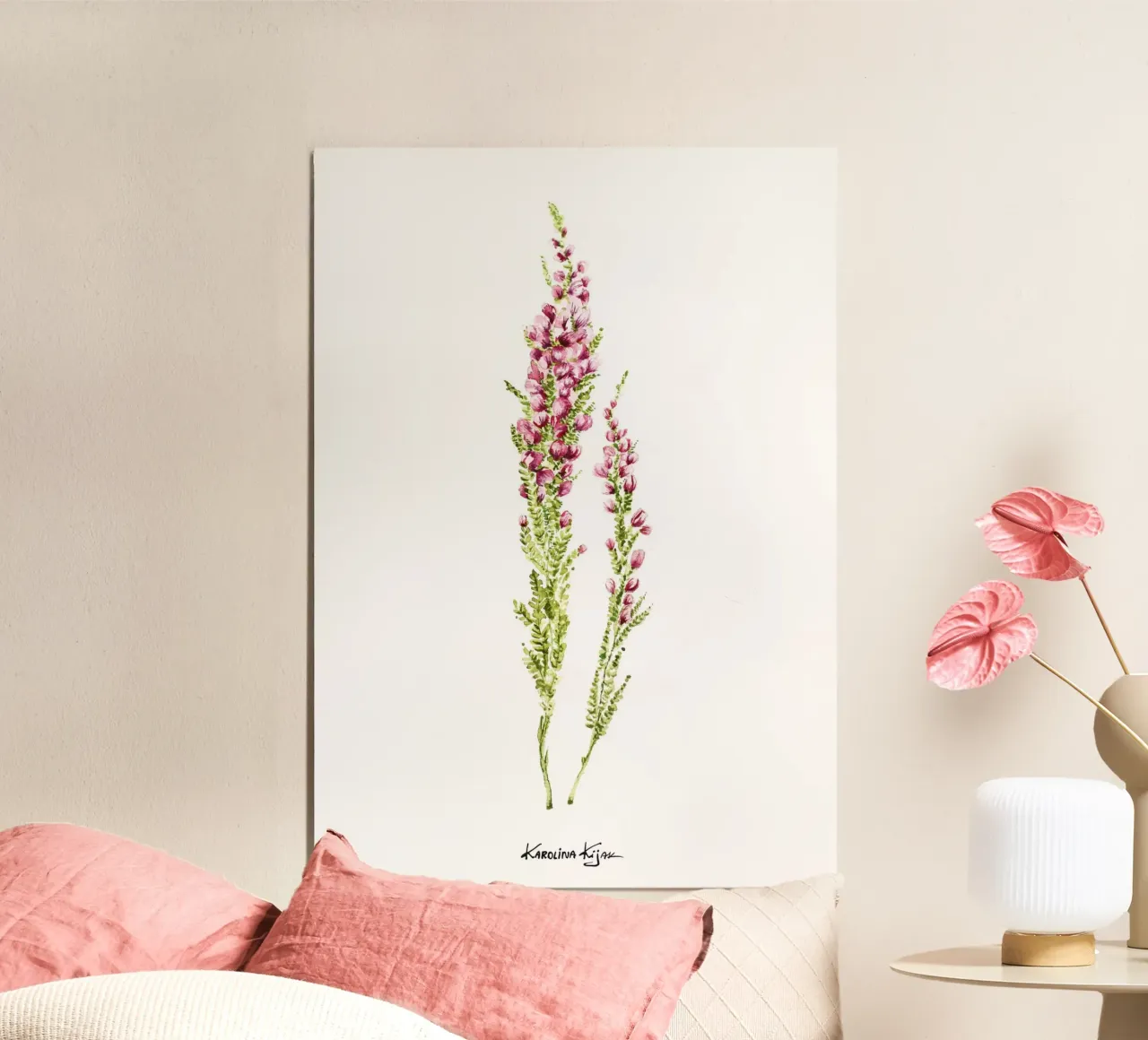 heather poster con telaio in plastica da Karolina Kijak