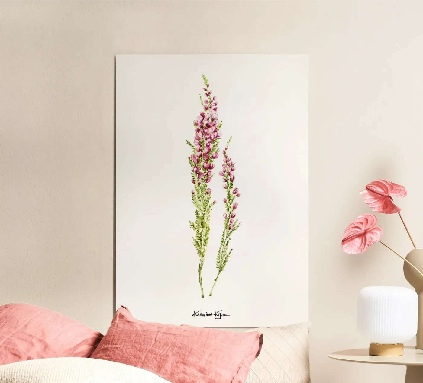 heather Poster von Karolina Kijak