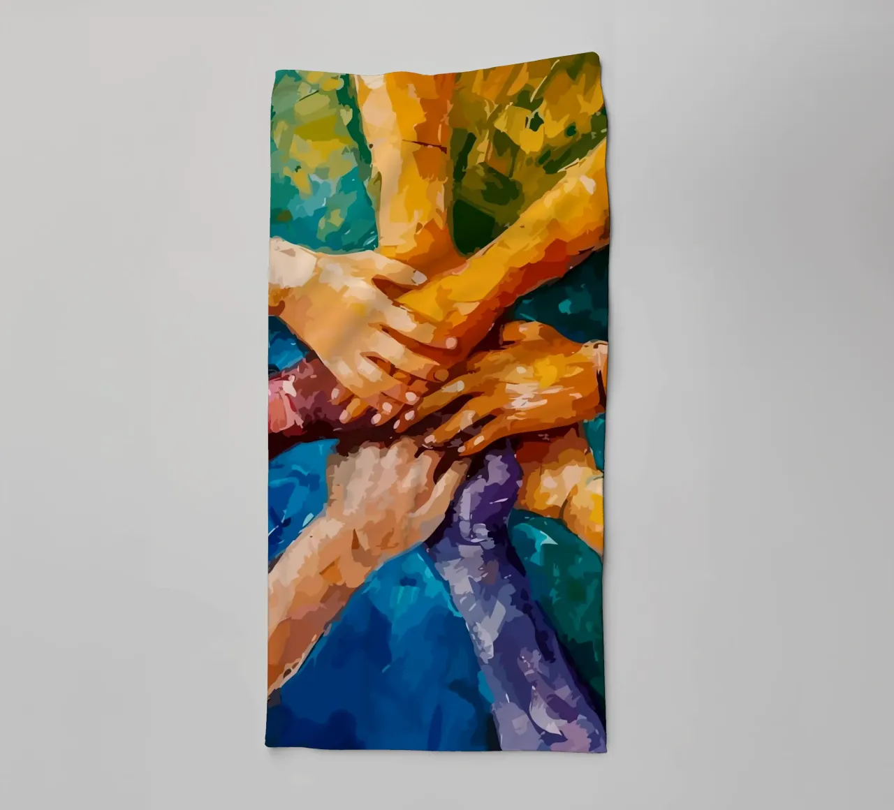 hands together asciugamano da bagno da Dumery Art