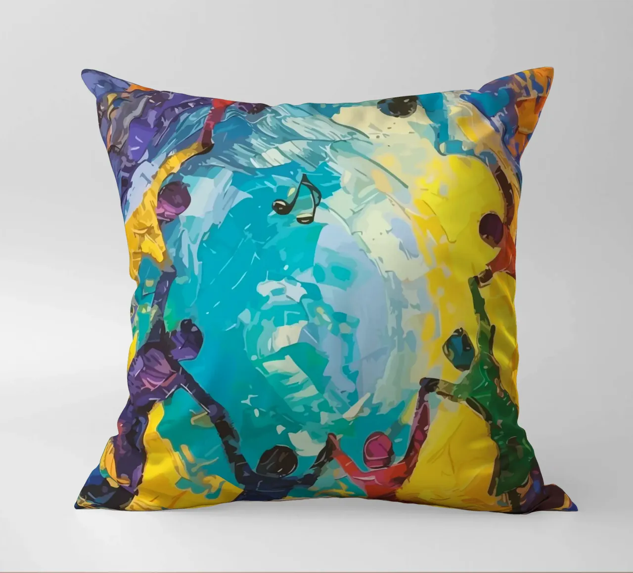 children's hands join together to form a circle cuscino da Dumery Art