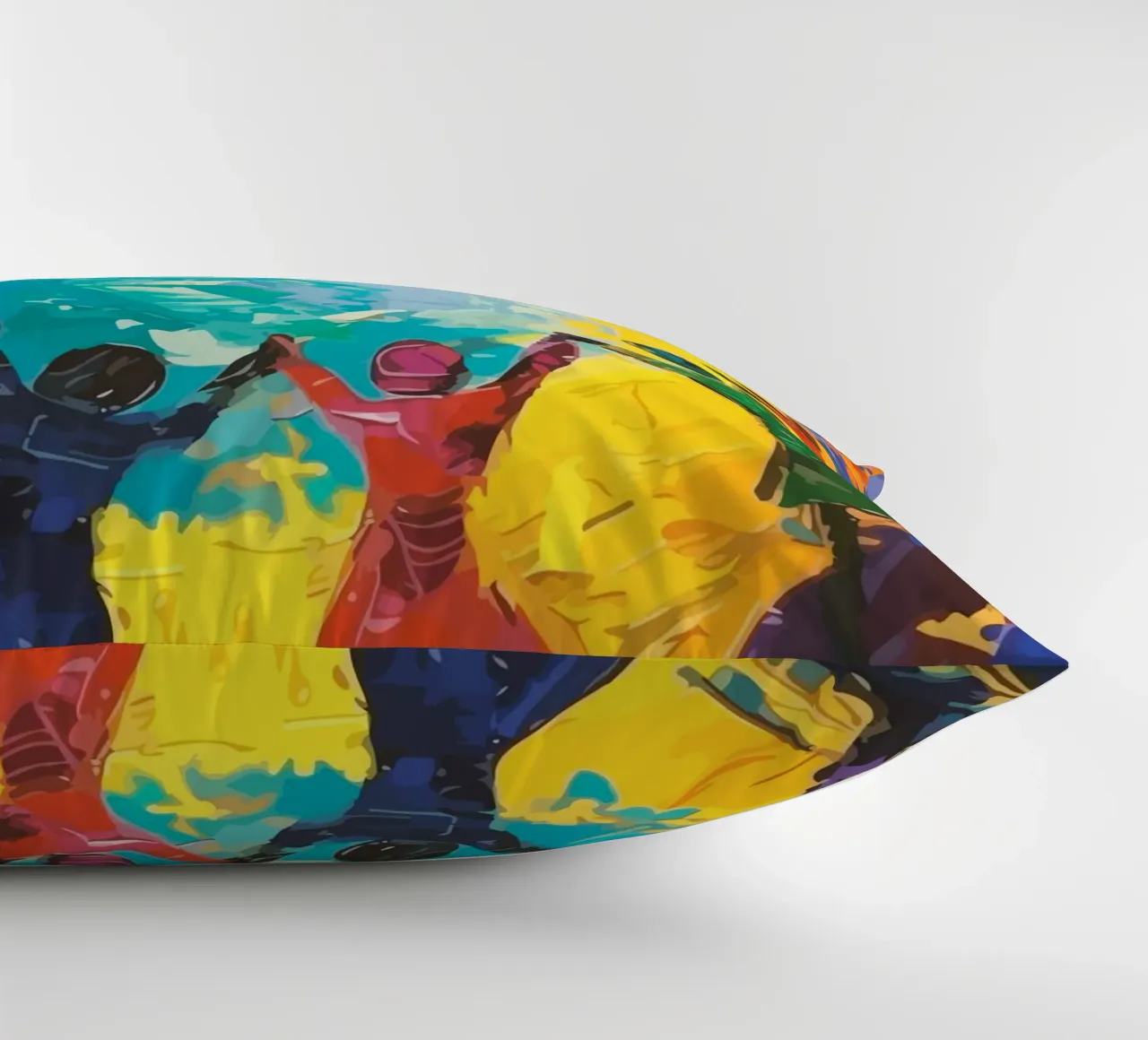 children's hands join together to form a circle cuscino da Dumery Art