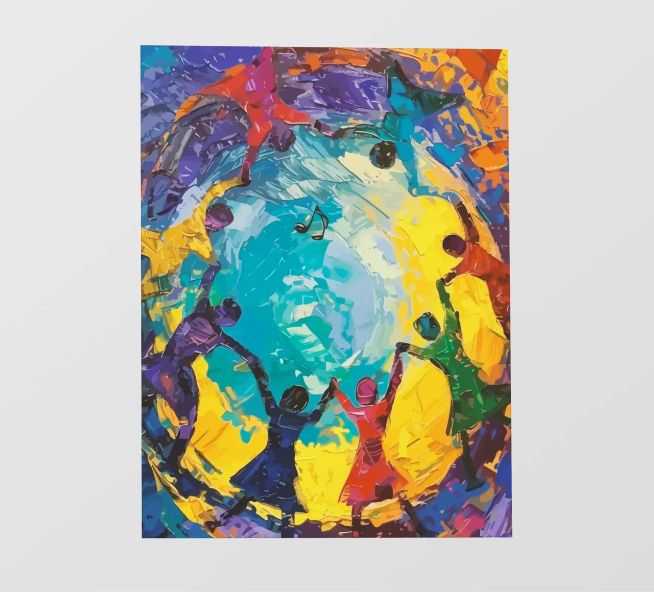 children's hands join together to form a circle pellicola backlit da Dumery Art