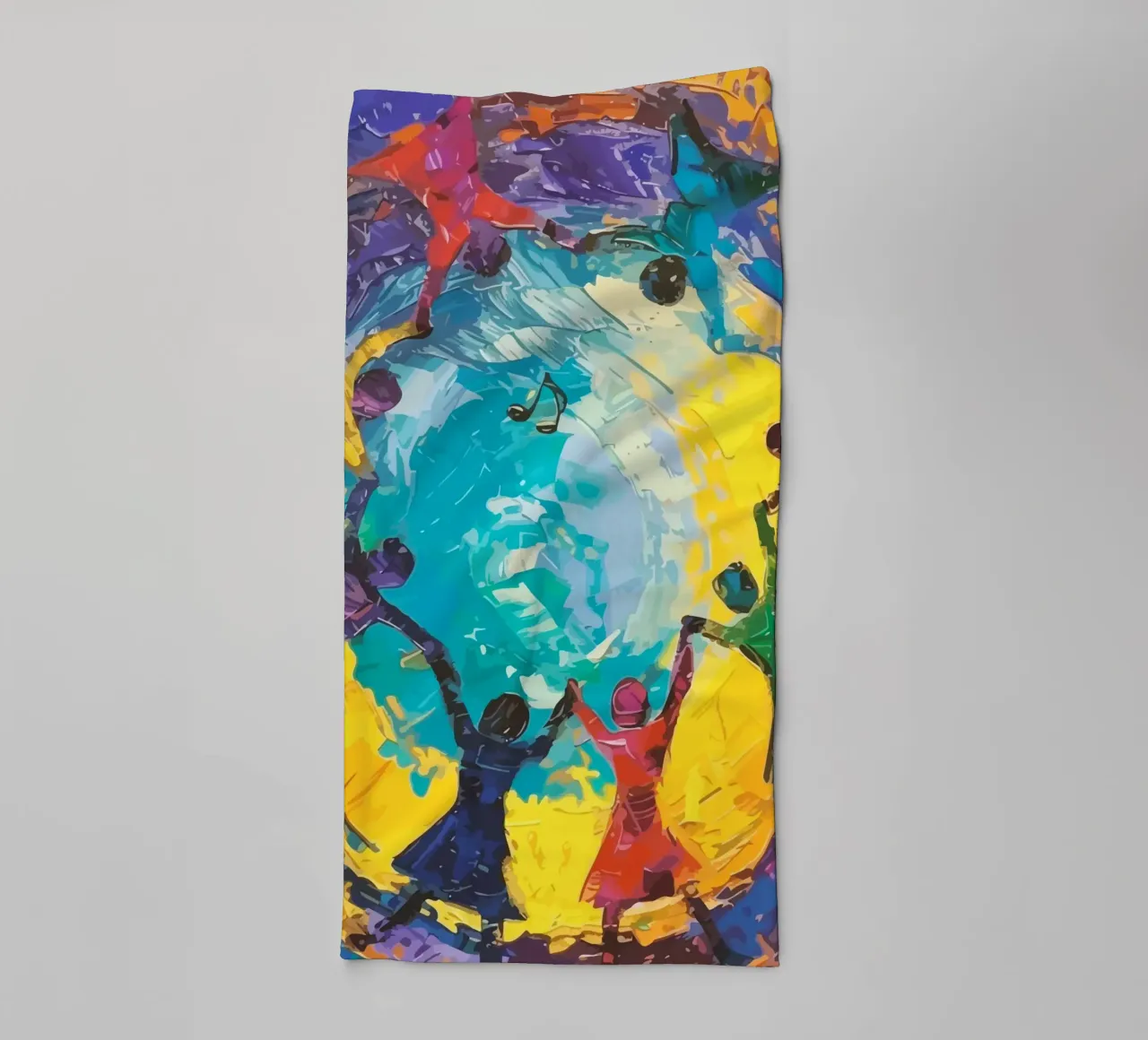 children's hands join together to form a circle asciugamano da bagno da Dumery Art