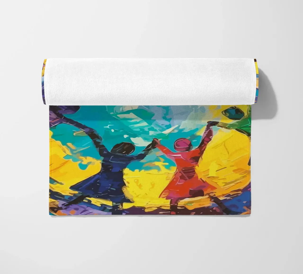 children's hands join together to form a circle telo mare da Dumery Art