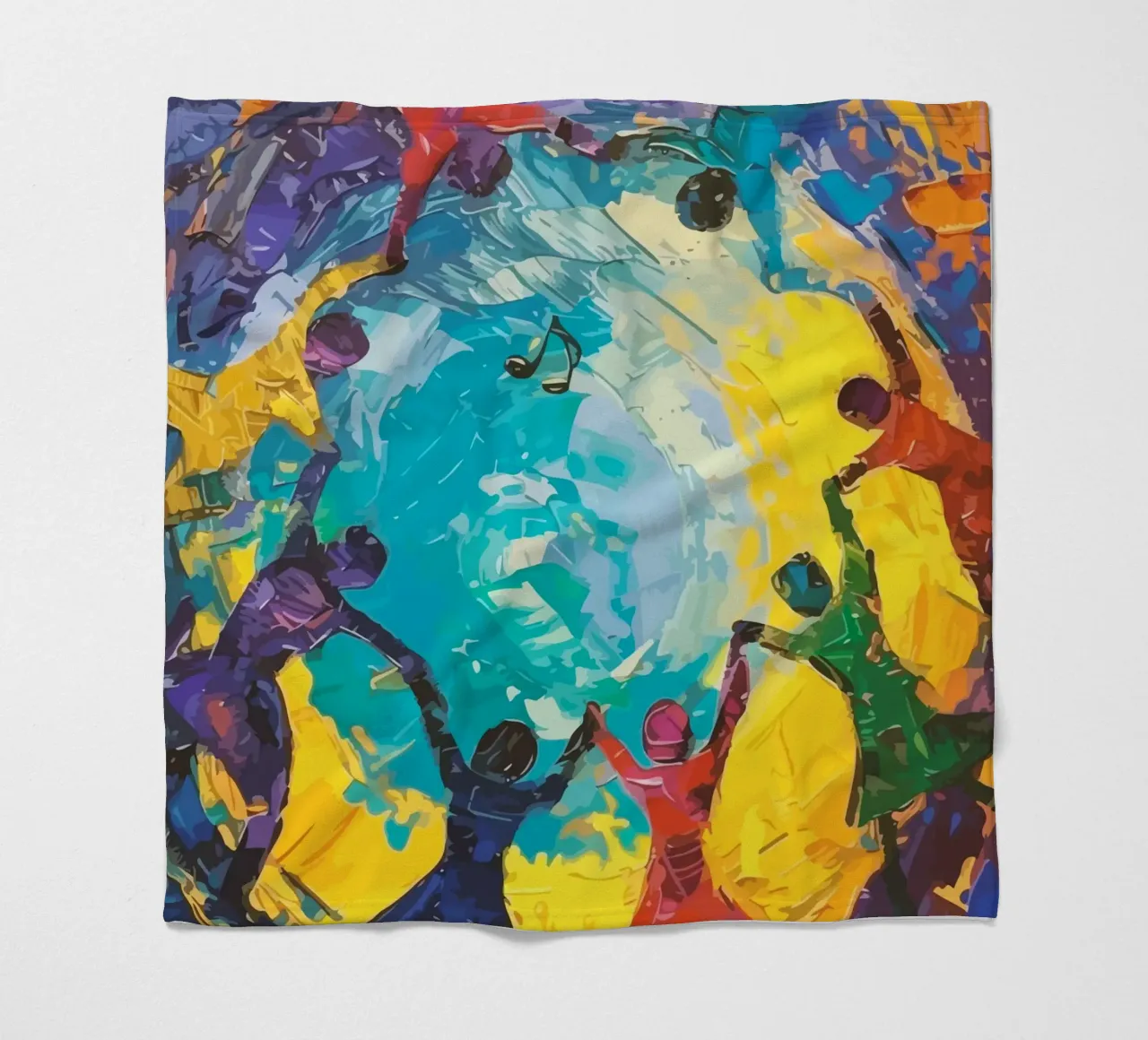 children's hands join together to form a circle coperta in pile da Dumery Art