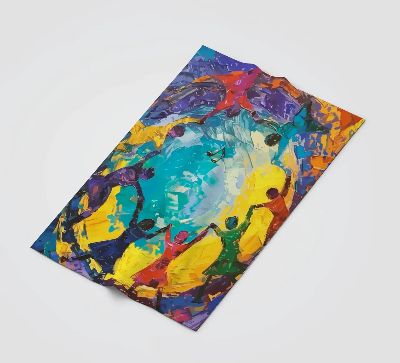 children's hands join together to form a circle coperta in pile da Dumery Art