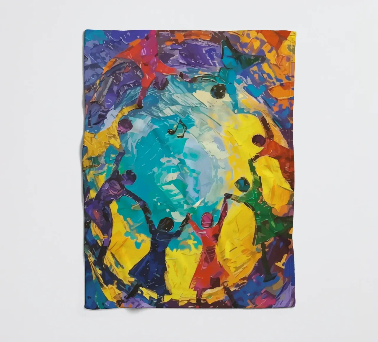 children's hands join together to form a circle coperta in pile da Dumery Art
