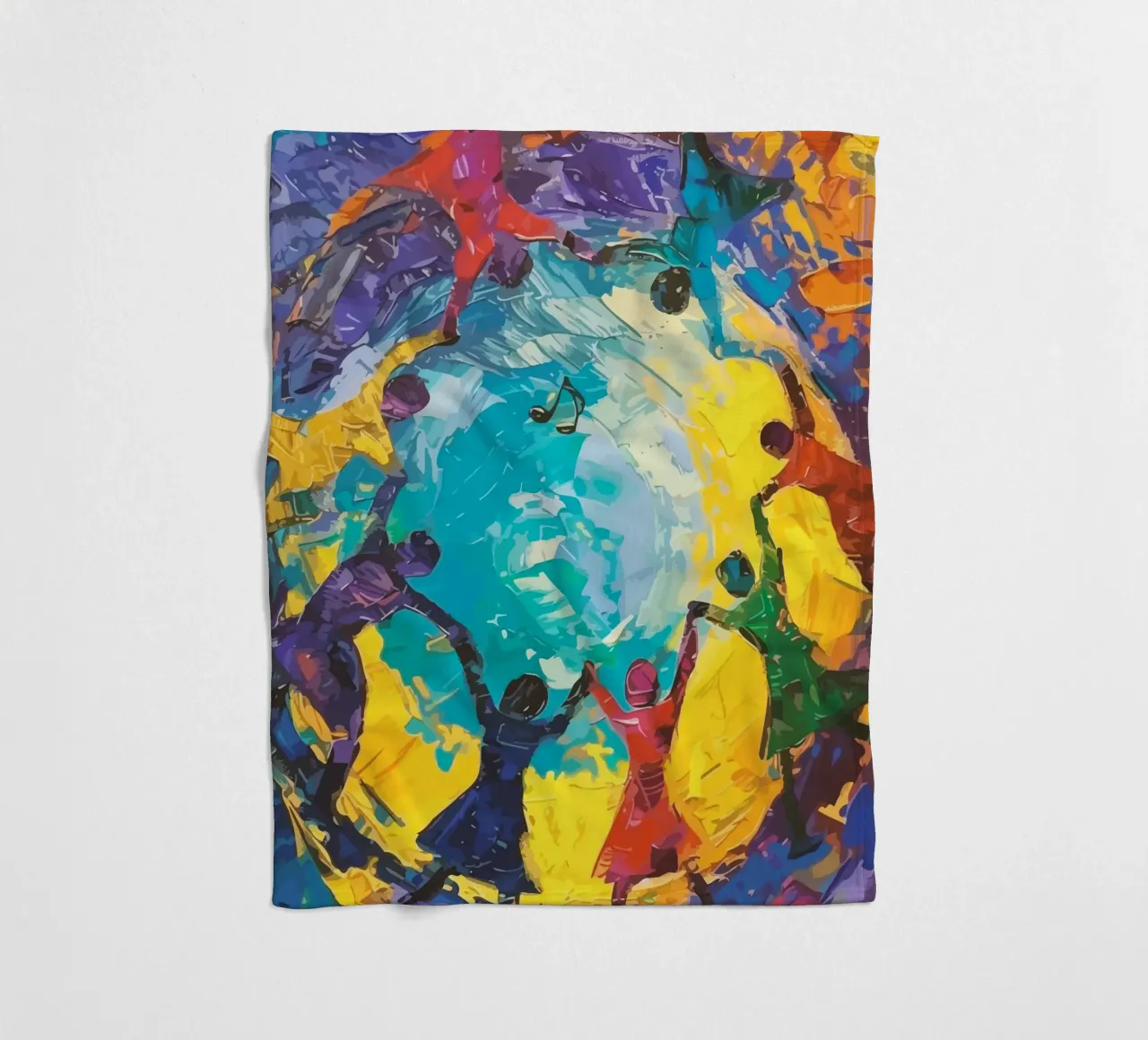 children's hands join together to form a circle coperta in pile da Dumery Art
