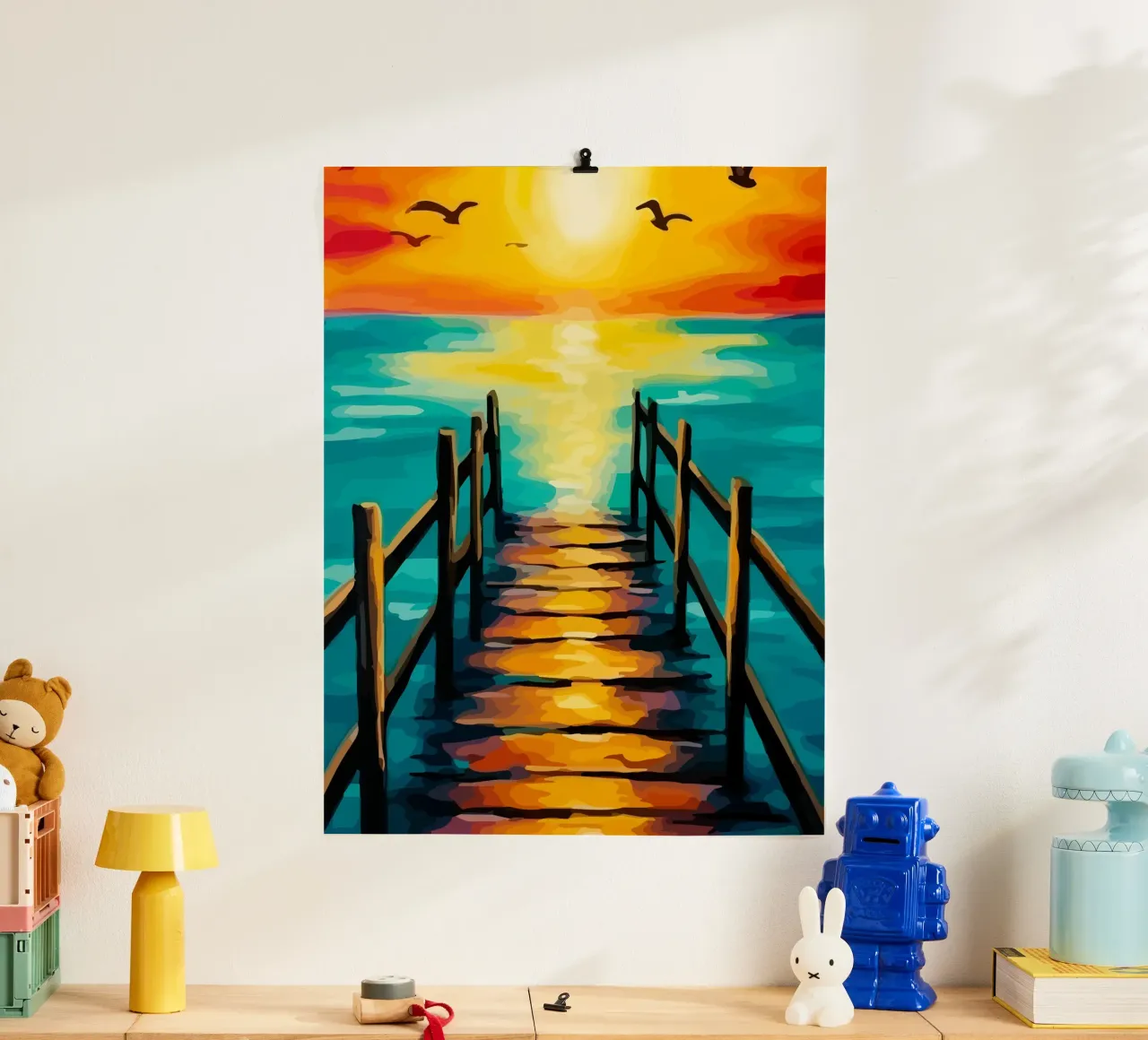 small pier before sunset poster da Dumery Art