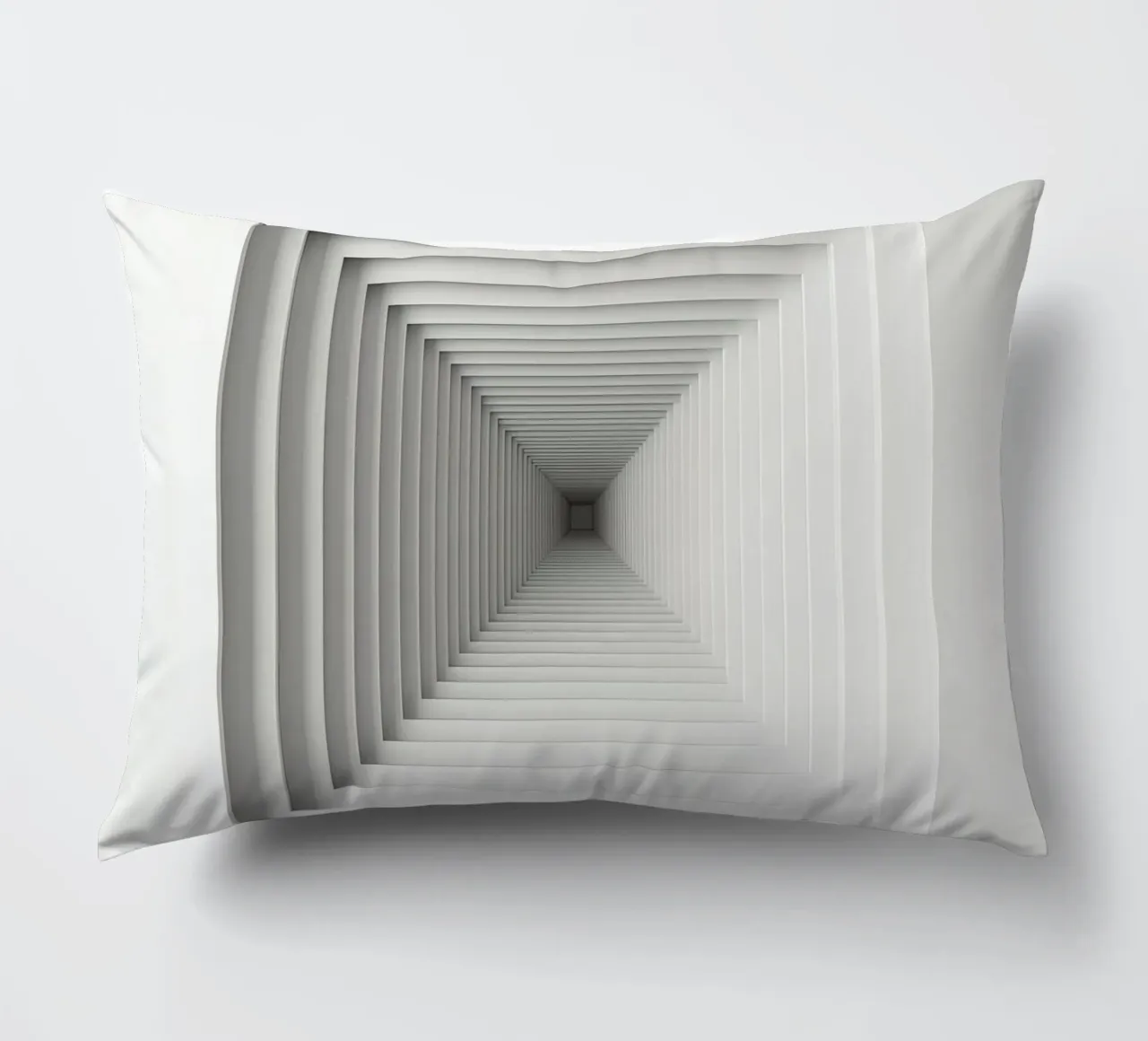 Cornici quadrate bianche annidate che creano l'illusione del tunnel cuscino da DesignDoodle