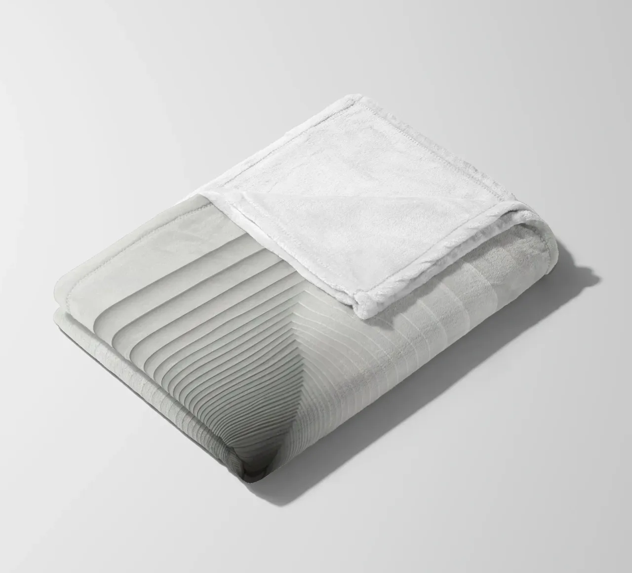 Cadres carrés blancs imbriqués créant une illusion de tunnel plaid polaire de DesignDoodle